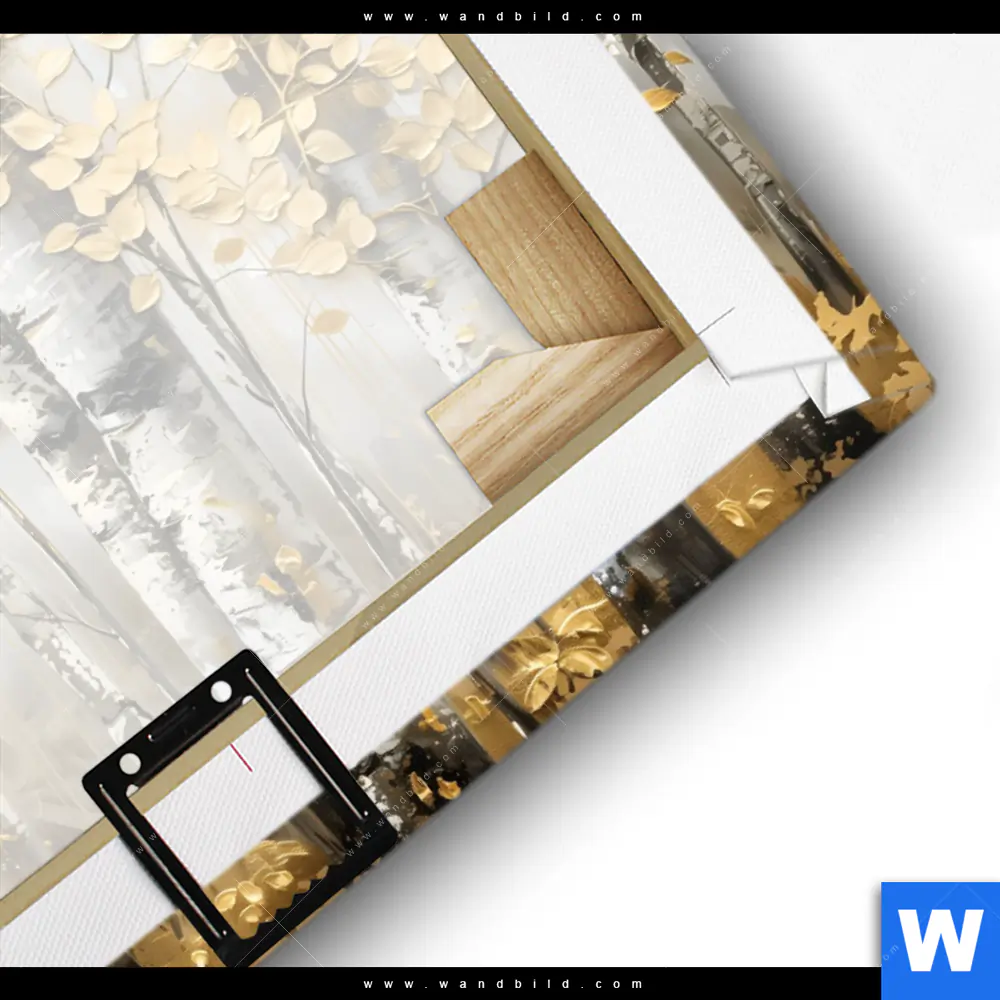 Leinwandbild | Abstrakter Birkenwald | Querformat - Image 3