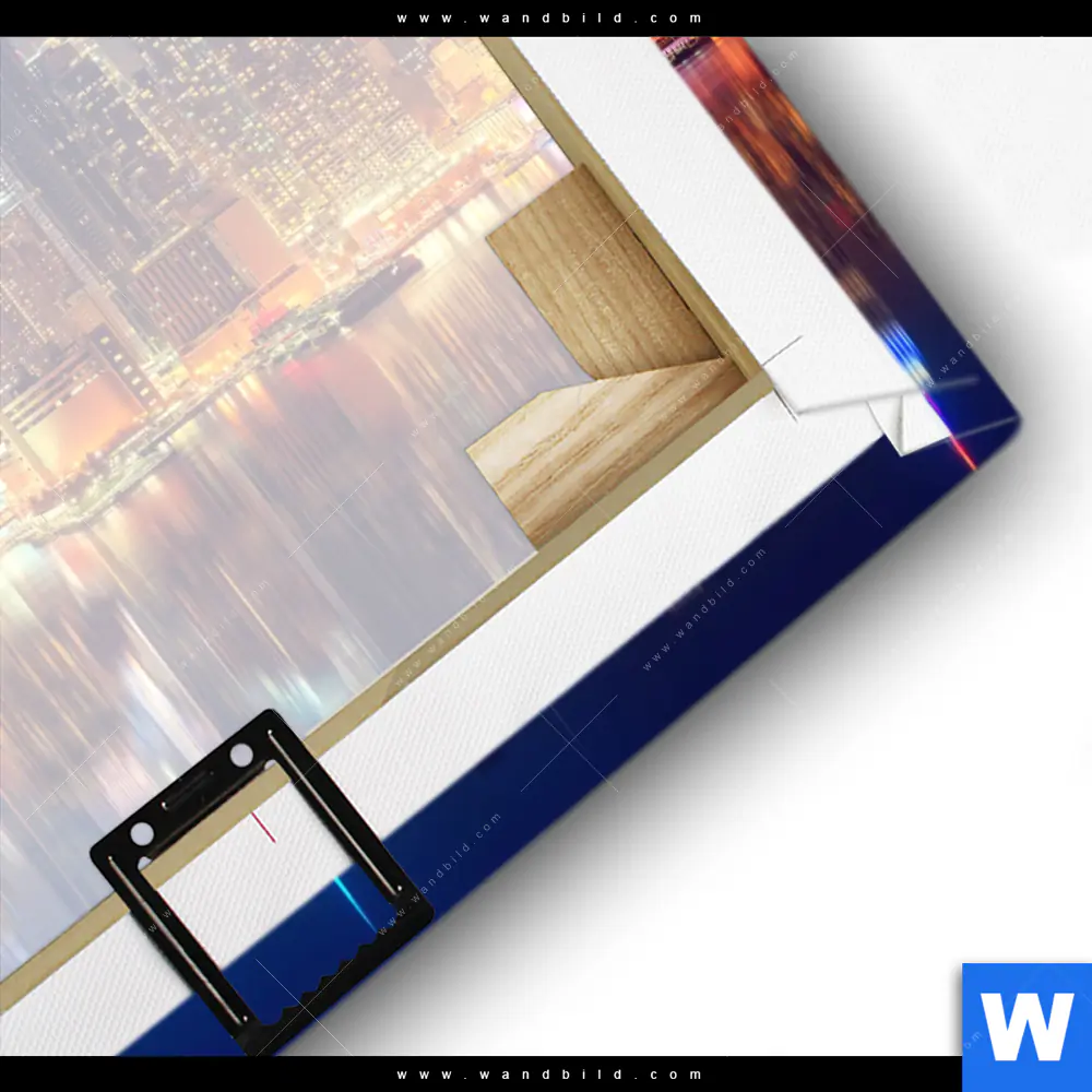 Leinwandbild | Manhattan bei Nacht | Quadrat - Image 3