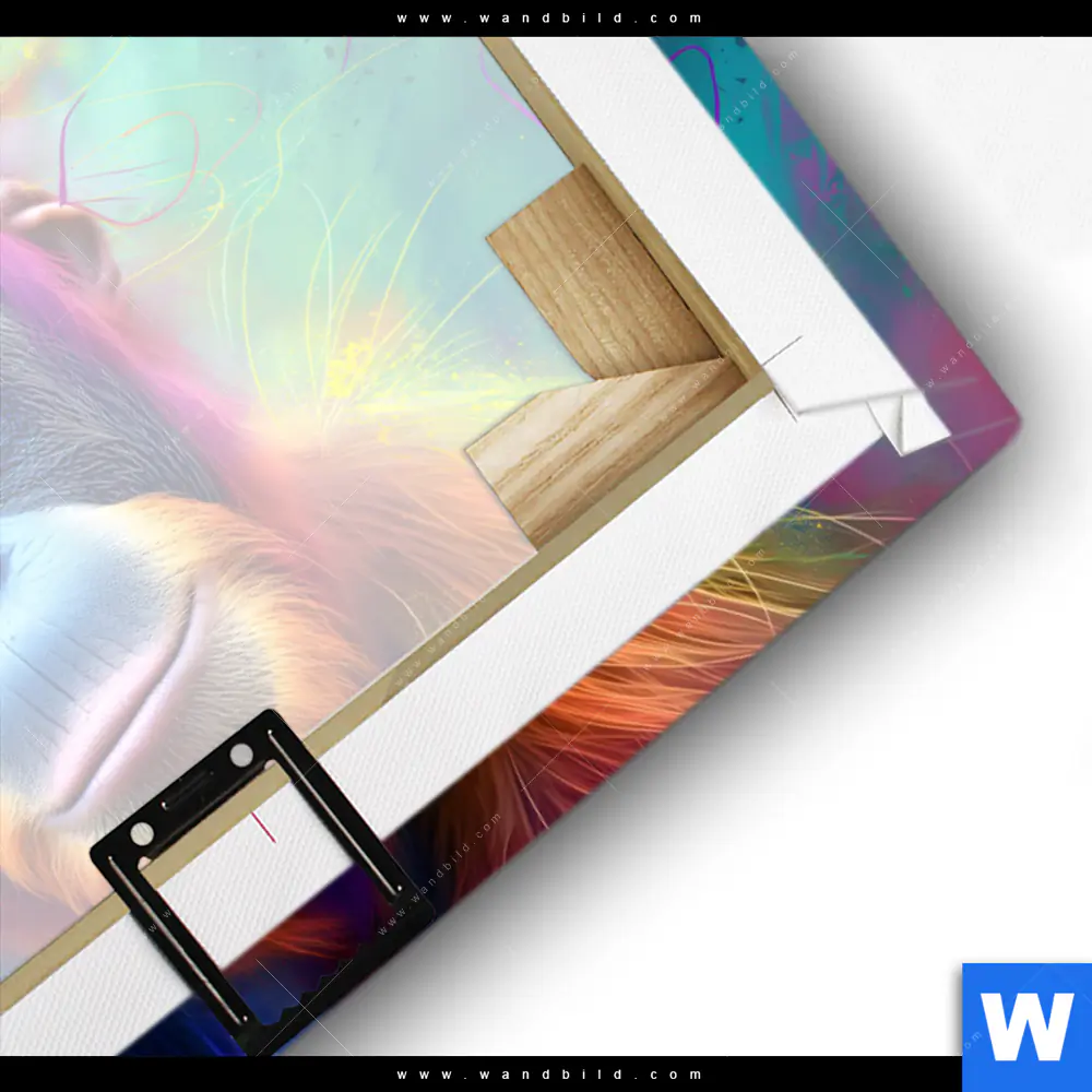 Leinwandbild | Orang-Utan in Regenbogenfarben | Querformat - Image 3