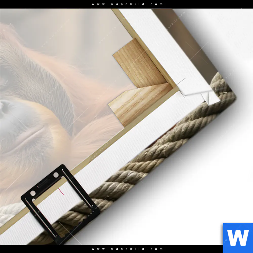 Leinwandbild | Orang-Utan mit sanftem Blick | Querformat - Image 3