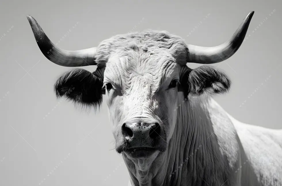 Leinwandbild | Weisser Bulle | Quadrat - Image 5