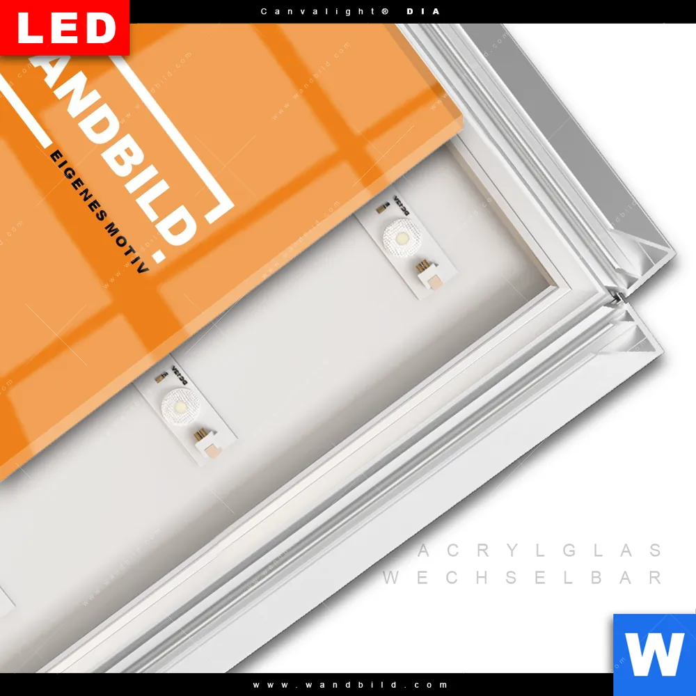 Leuchtbild Acrylglas Canvalight® DIA | Eigenes Motiv | Quadrat - Image 3