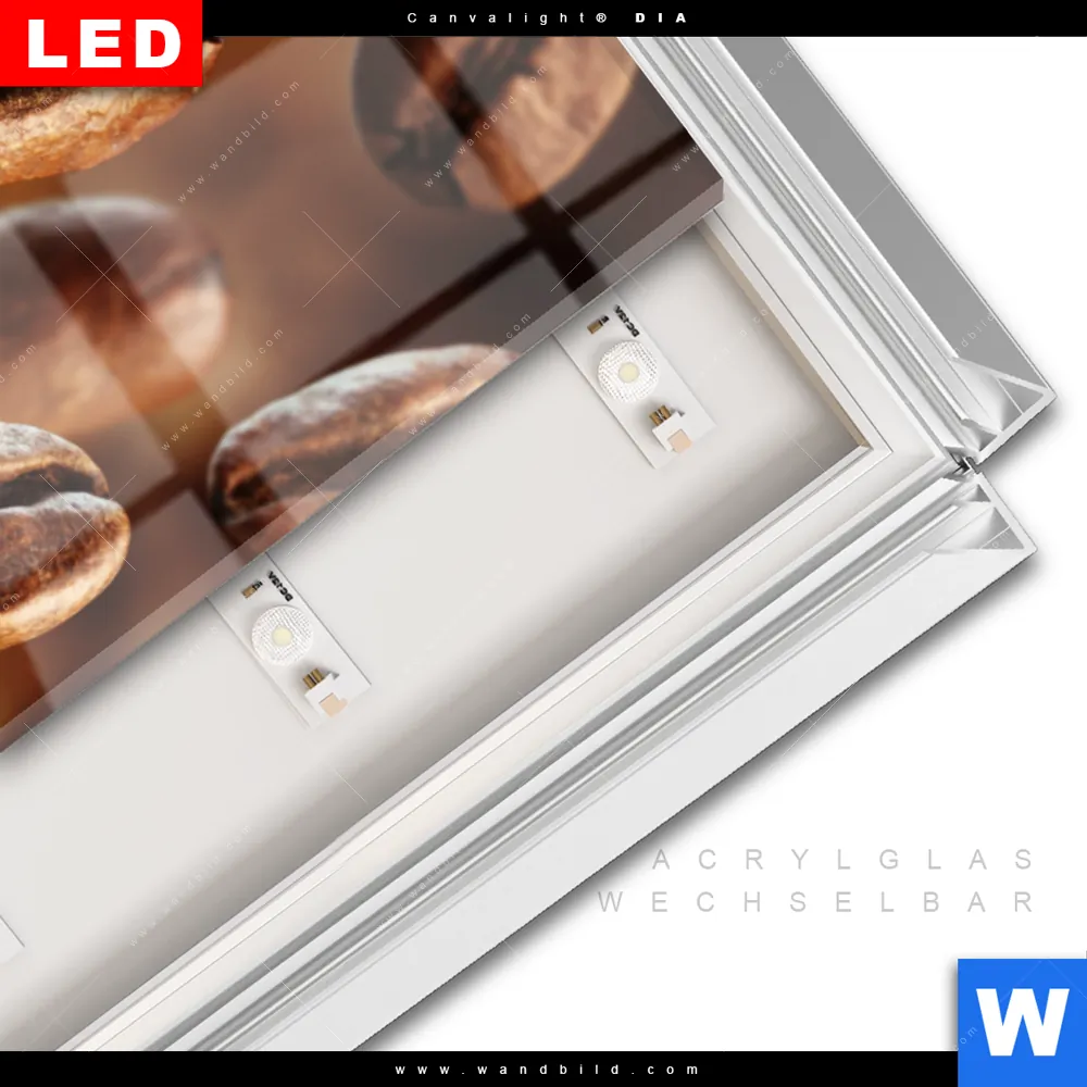 Leuchtbild Acrylglas Canvalight® DIA | Geröstete Kaffeebohnen No.2 | Hochformat - Image 3