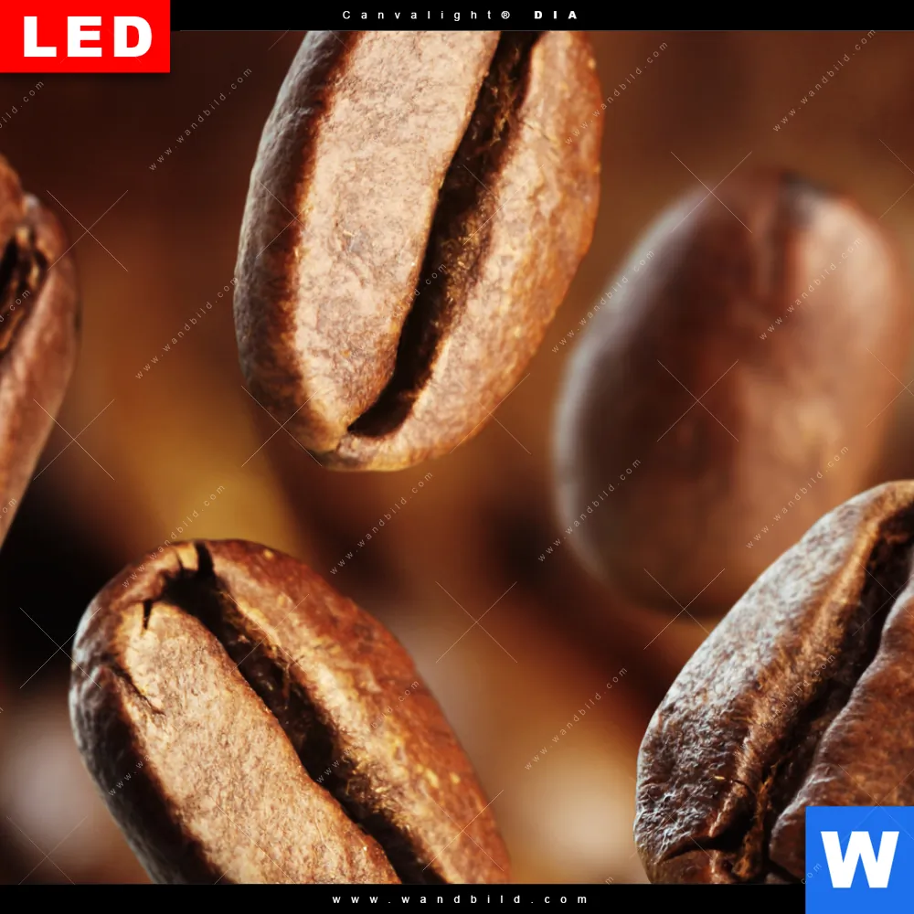 Leuchtbild Acrylglas Canvalight® DIA | Geröstete Kaffeebohnen No.2 | Hochformat - Image 4