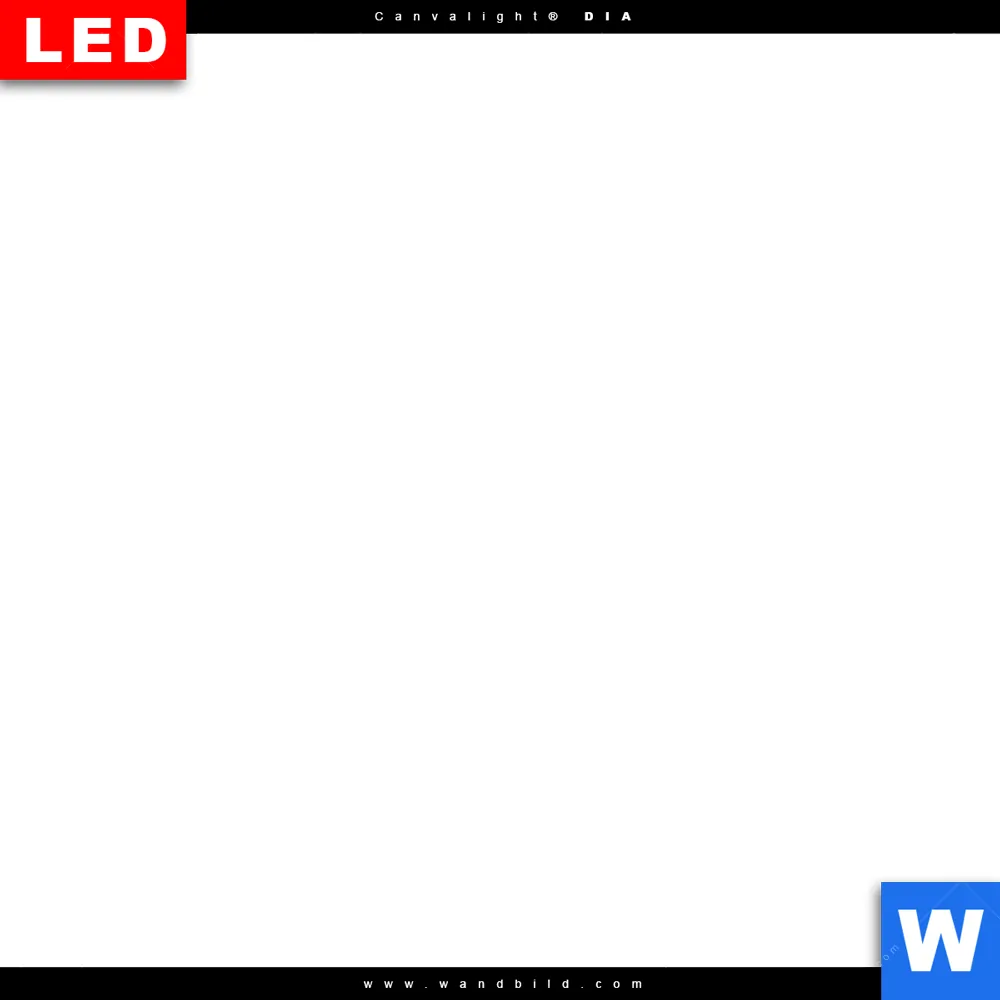 Leuchtbild Acrylglas Canvalight® DIA | Kaffee mit Blattdekoration | Schmal - Image 4