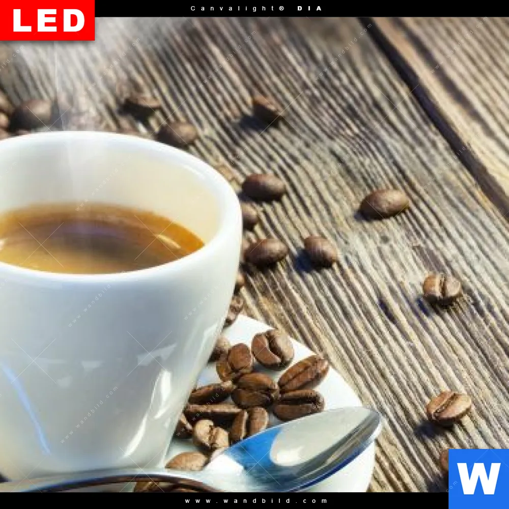 Leuchtbild Acrylglas Canvalight® DIA | Köstlicher Kaffee | Querformat - Image 4