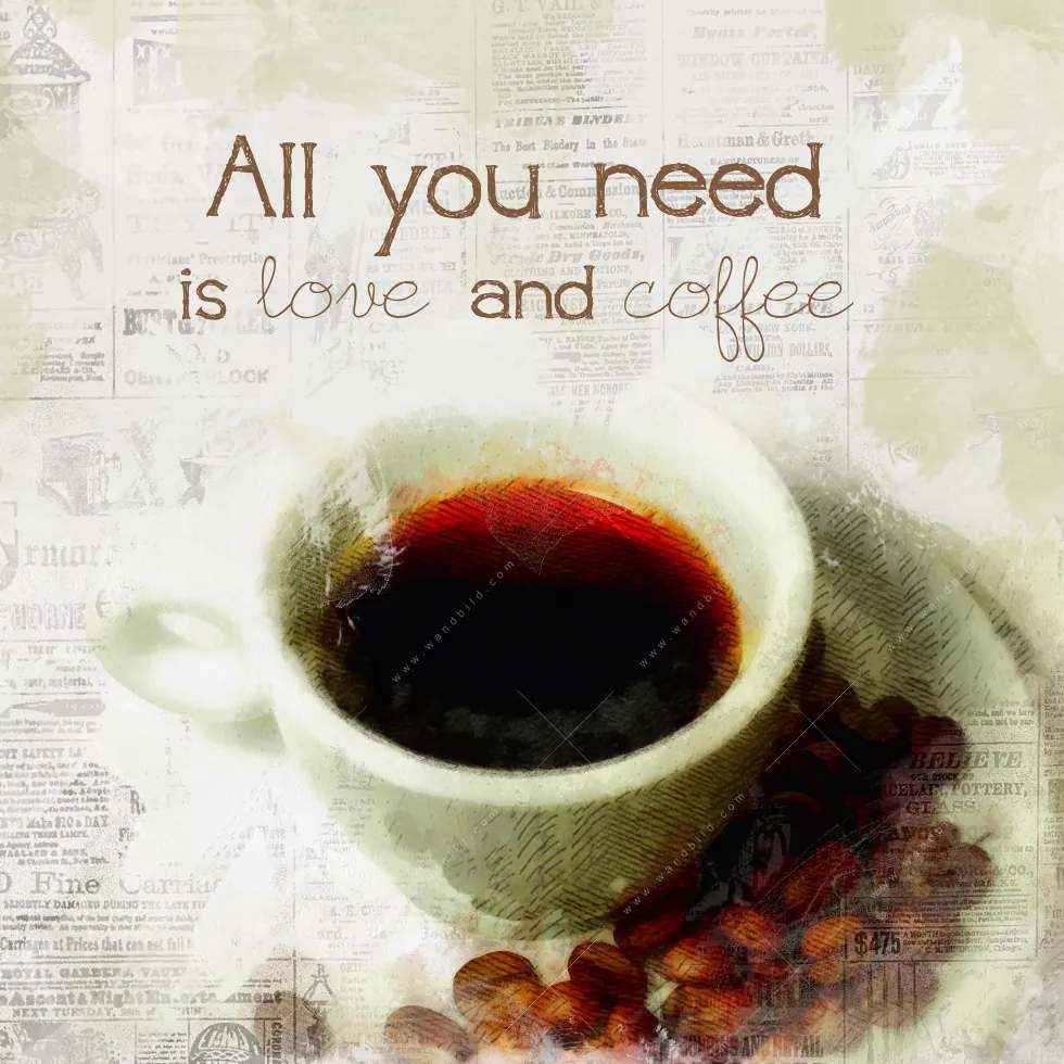 Leuchtbild Acrylglas Canvalight® DIA | Love & Coffee | Quadrat - Image 5