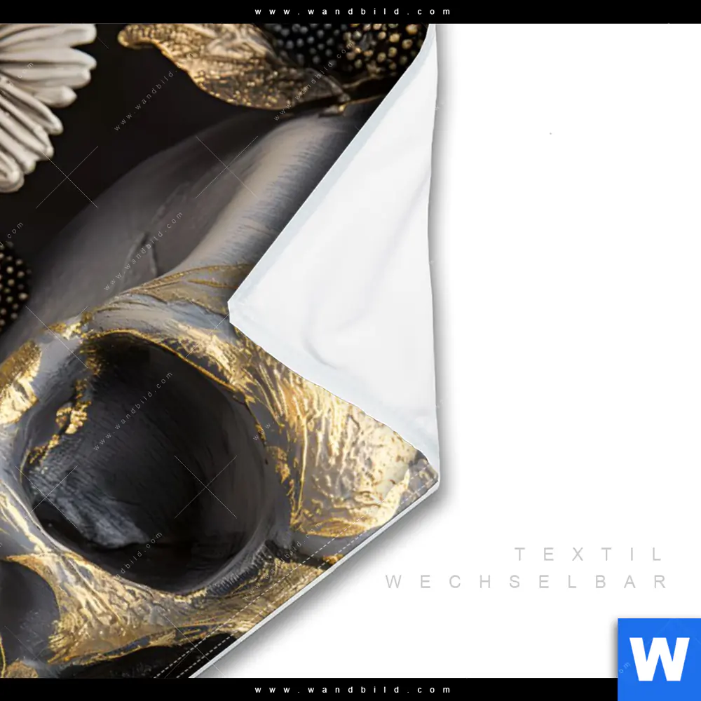 Wechselmotiv | Floraler Totenschädel | Hochformat - Image 3