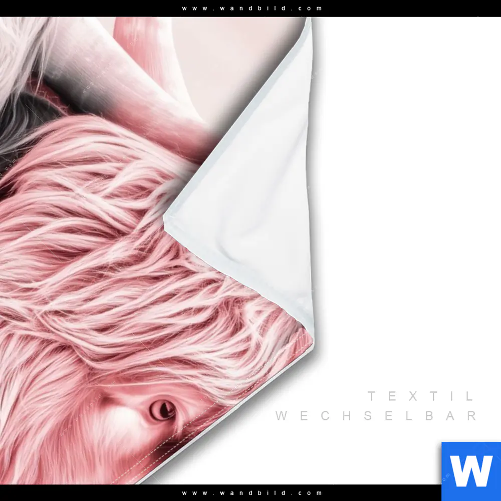 Wechselmotiv | Hochlandrinder - Harmonie in Pastell | Hochformat - Image 3