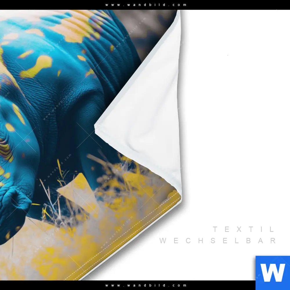 Wechselmotiv | Nashorn - Farben der Wildness | Querformat - Image 3