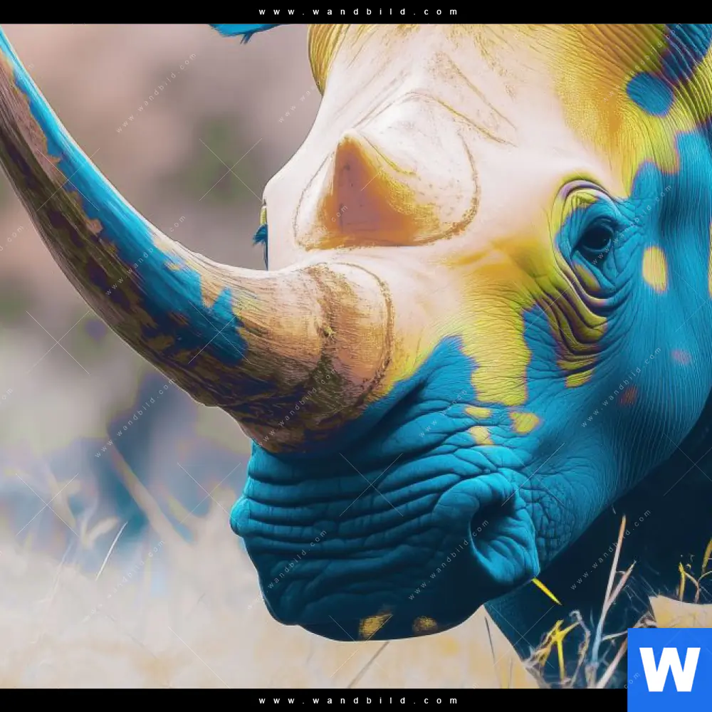Wechselmotiv | Nashorn - Farben der Wildness | Querformat - Image 4