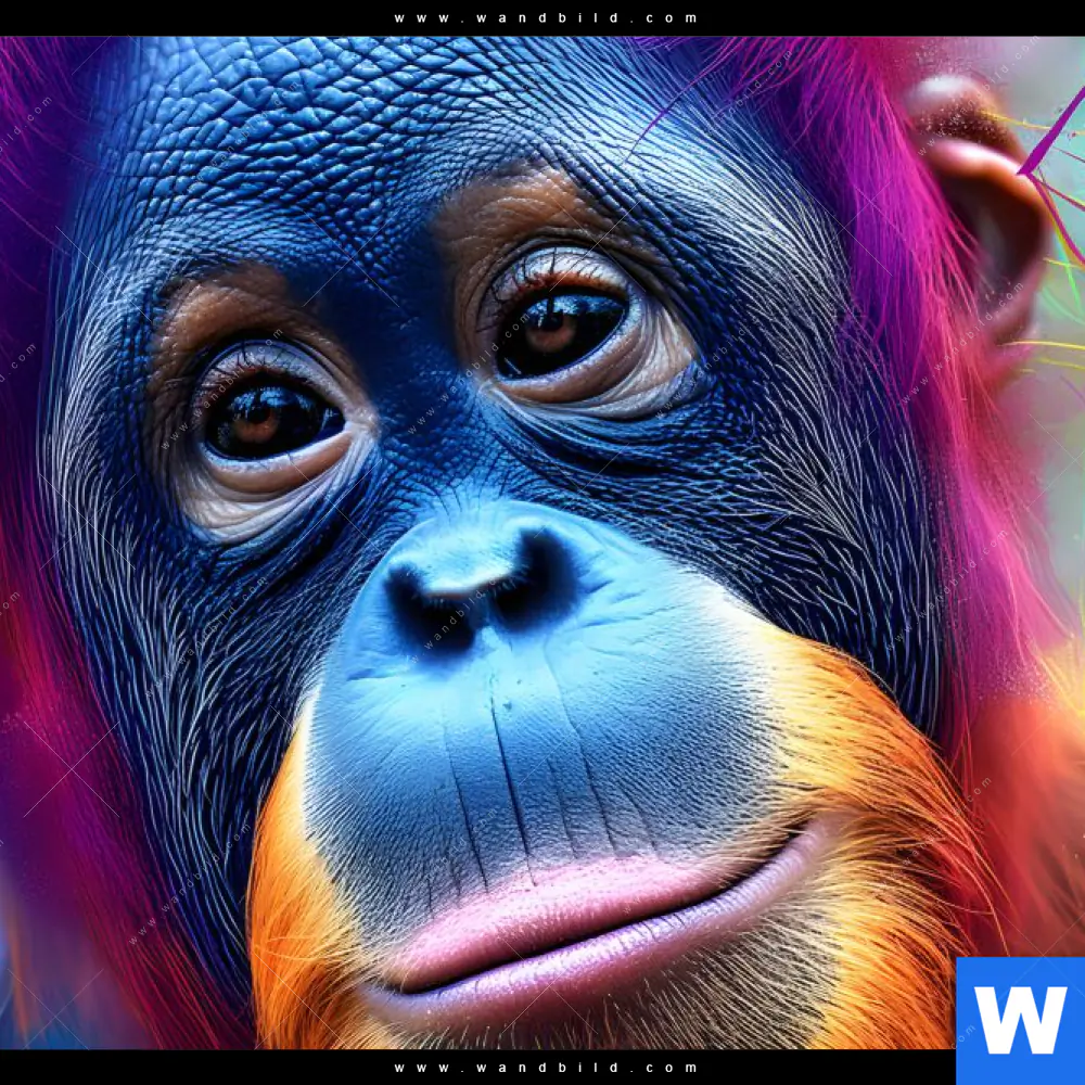 Wechselmotiv | Orang-Utan in Regenbogenfarben | Panorama - Image 4